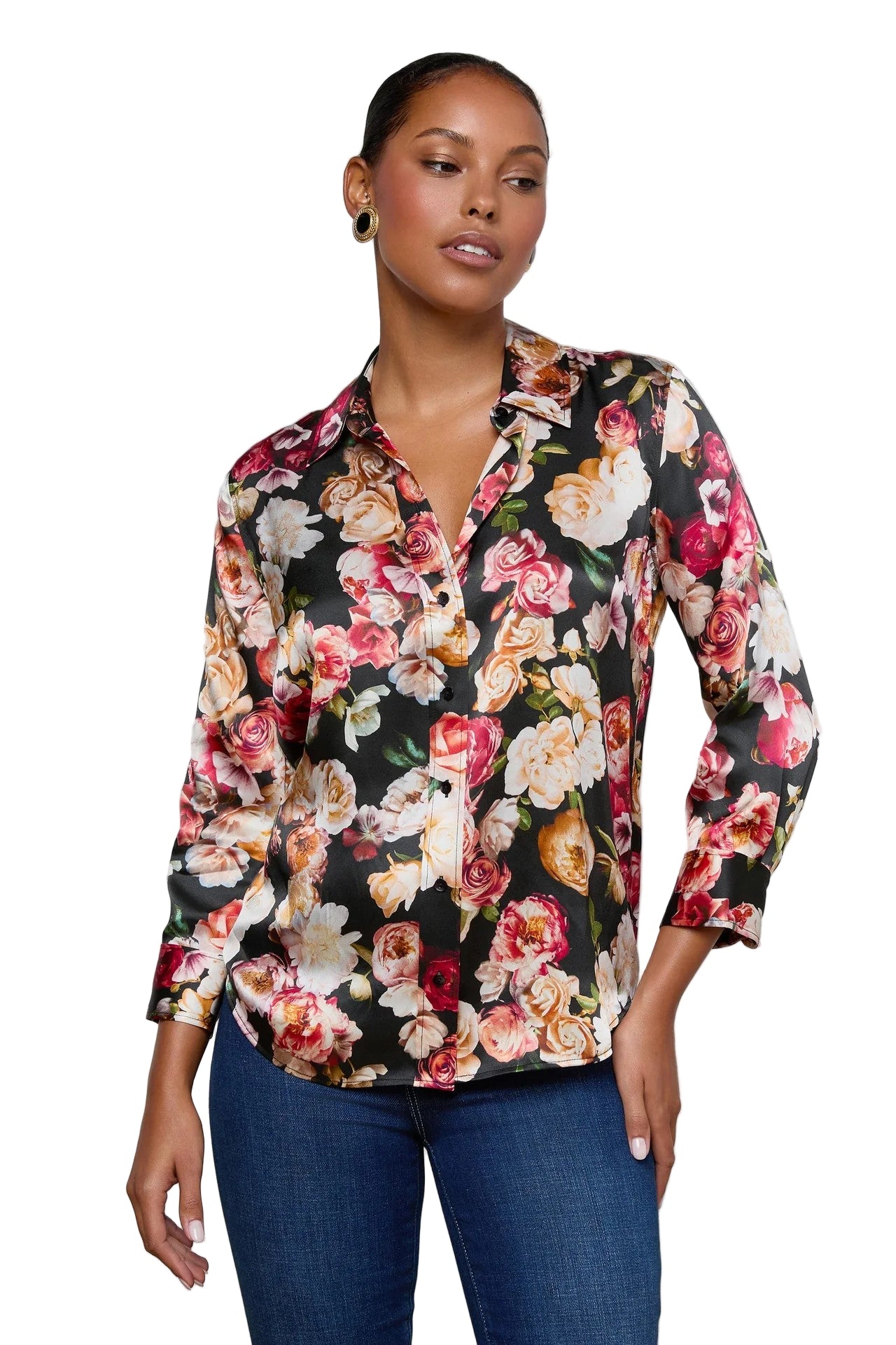 DANI 3/4 SLV BLOUSE-sassanova