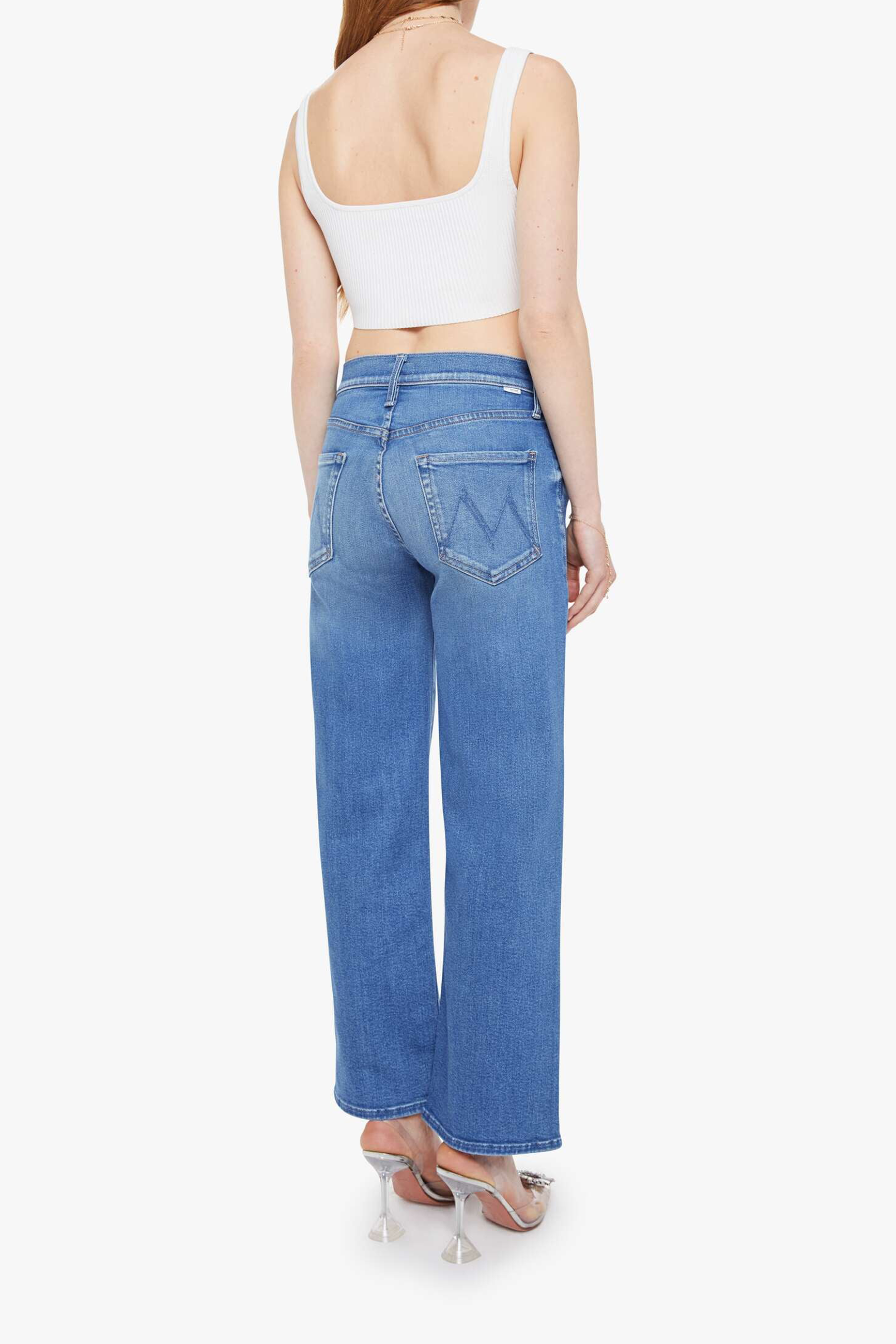 THE MID RISE RAMBLER ZIP ANKLE FRAY - Jeans - Sassanova