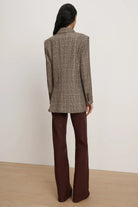 Rhys dickey jacket in black multi houndstooth-sassanova