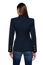 KYOMI DBL BRSTD BLAZER MIDNIGHT - sassanova