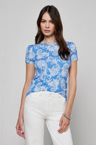 RESSI SS TWO TONE PAISLEY TEE - T-shirts - Sassanova