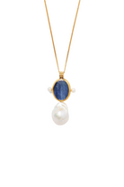 BEZEL KYANITE & PEARL NECKLACE (NG-15282)
sassanova