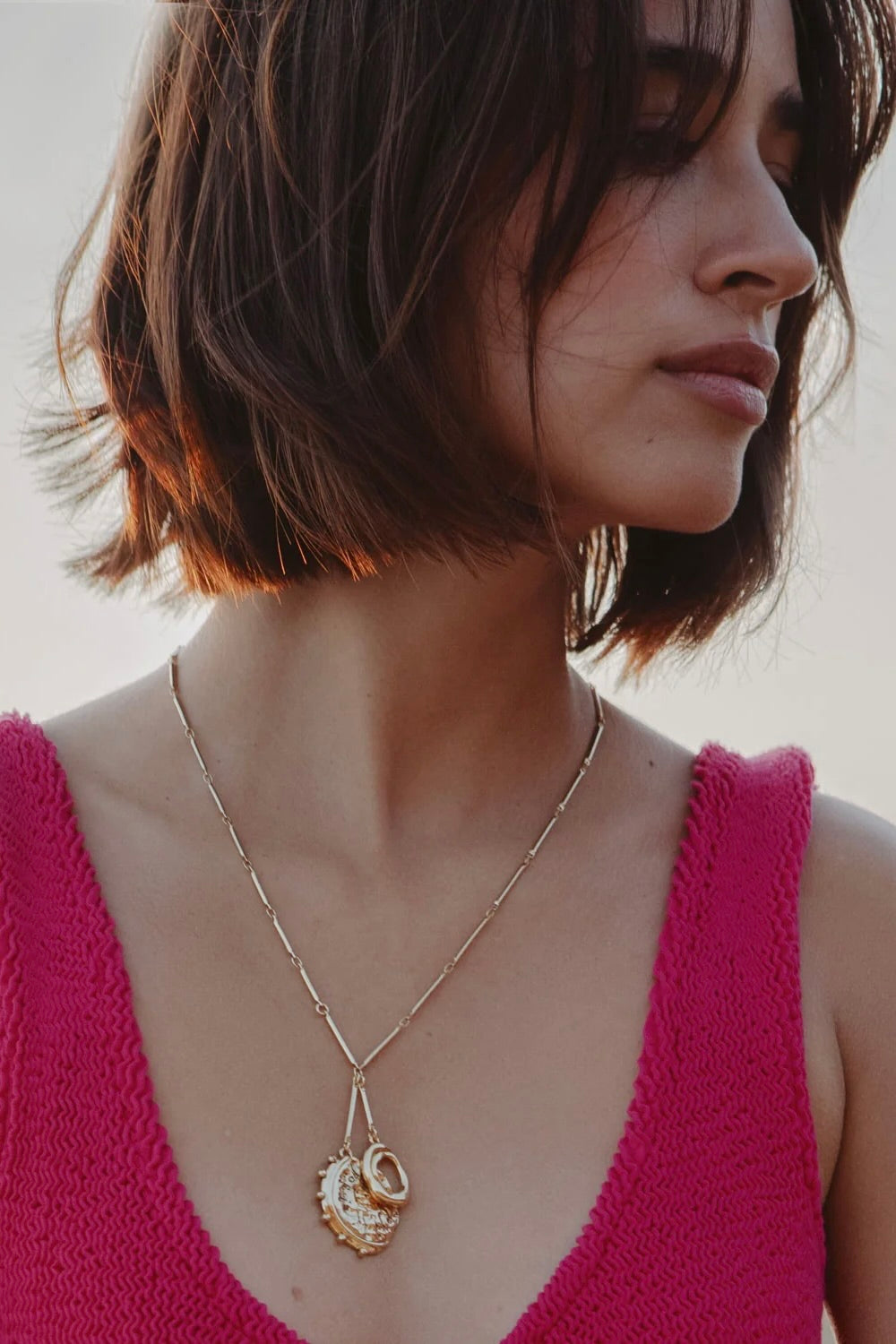 BLANCA CHARM NECKLACE- ANTQ GLD
sassanova