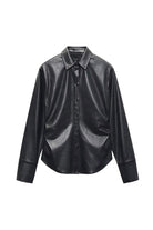 LEAH FAUX LEATHER SHIRT
sassanova
