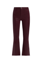 KENDRA HIGH RISE COATED CROP FLARE JEAN Sassanova