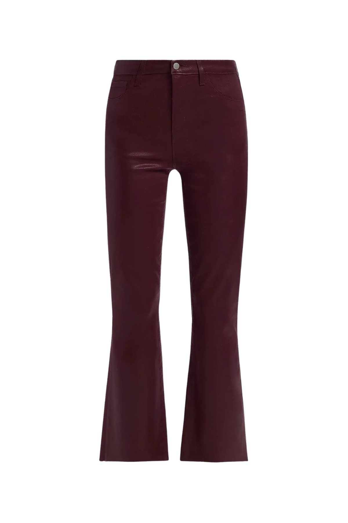 KENDRA HIGH RISE COATED CROP FLARE JEAN Sassanova