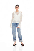 LIV CROCHET SWEATER - Sweaters - Sassanova