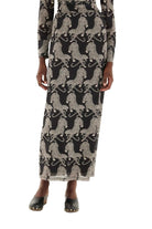STRIPED TIGERS TULLE MIDI SKIRT
sassanova