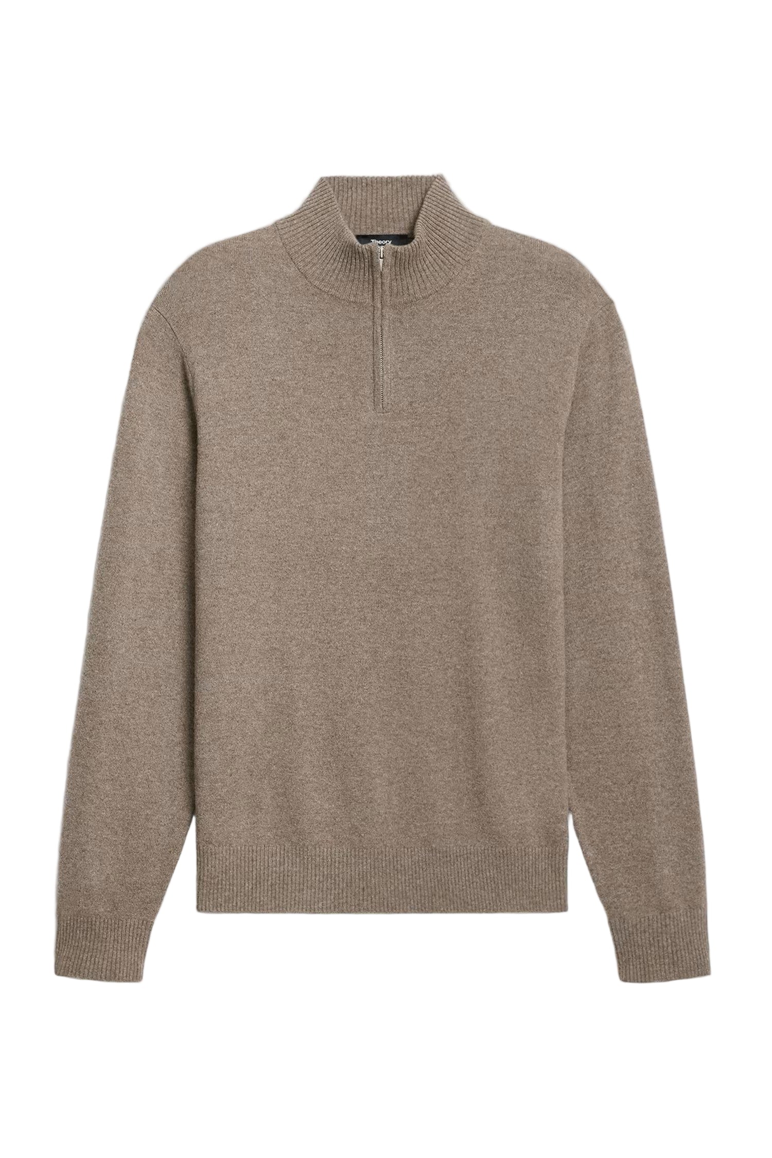 HILLES 1/4 ZIP CASHMERE SWEATER-novaman