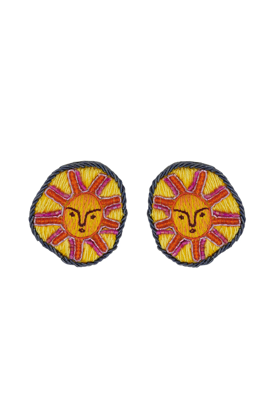 SONRISA STUDS- ORANGE MULTI - Earrings - Sassanova