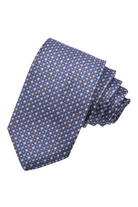 RHOMBUS DOT WOVEN JAQUARD TIE DENIM OS - Novaman