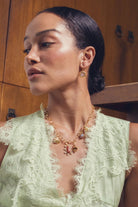 ARLET CHARM NECKLACE- GLD MULTI - Sassanova