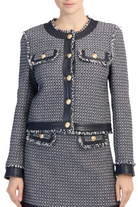 BIRDSEYE TWEED DEVA JACKET - Jackets - Sassanova