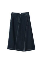 ASYMMETRICAL DENIM SKIRT