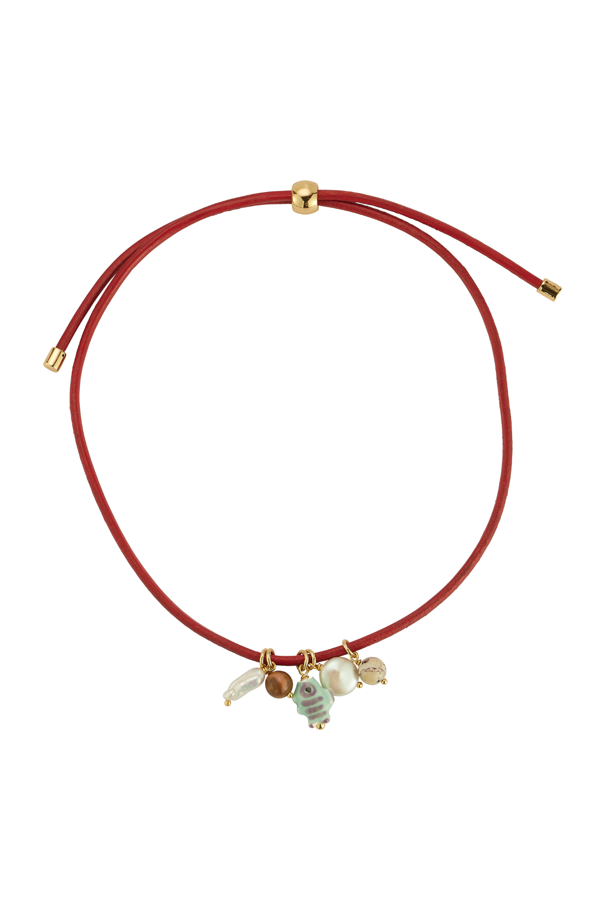 VEGA NECKLACE- MAROON - Necklaces - Sassanova