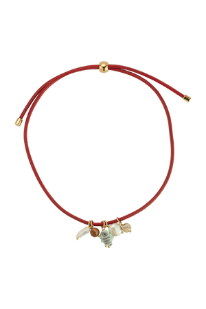 VEGA NECKLACE- MAROON