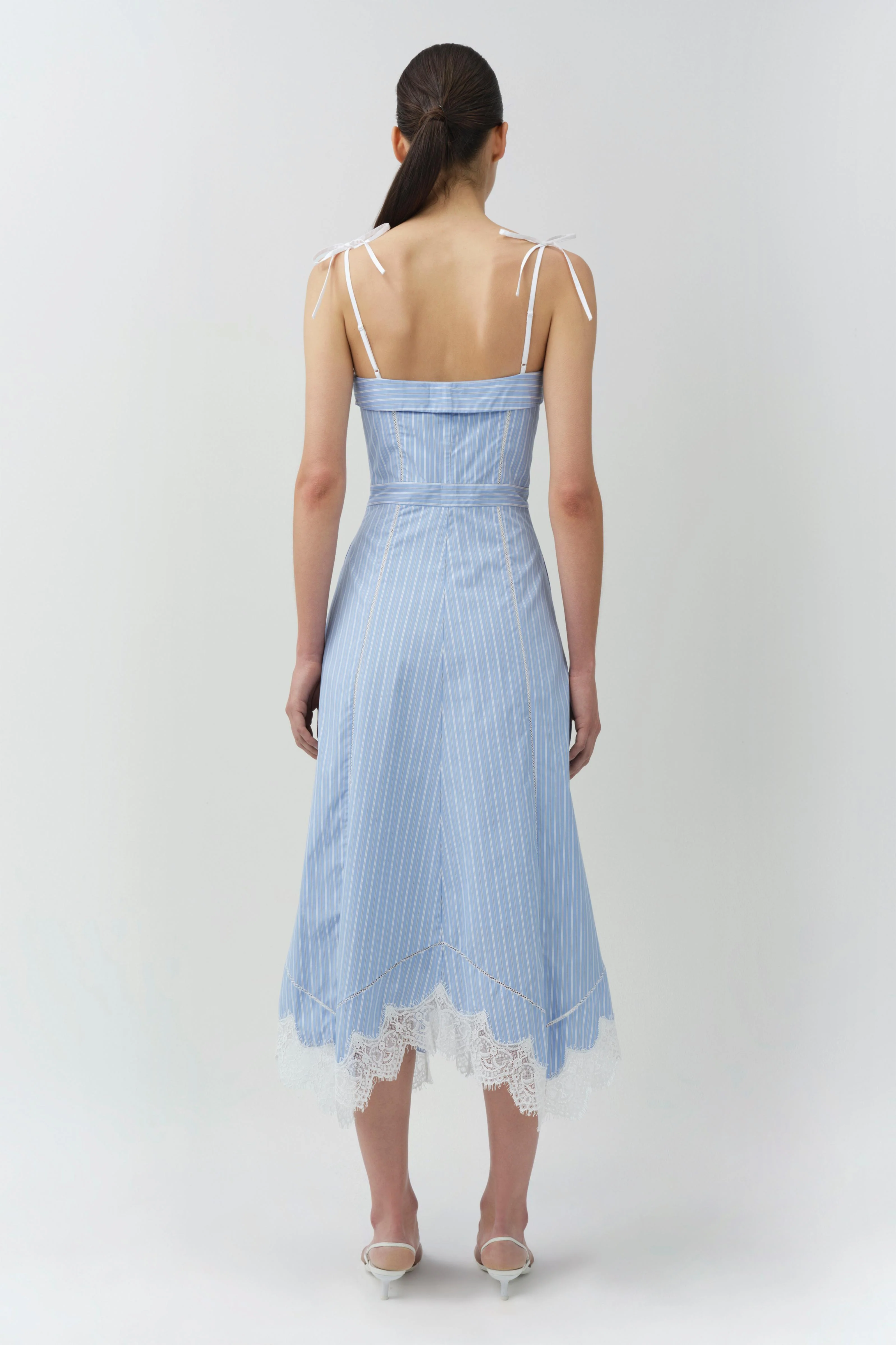 AVALEIGH COTTON LACE MIDI DRESS - Dresses - Sassanova