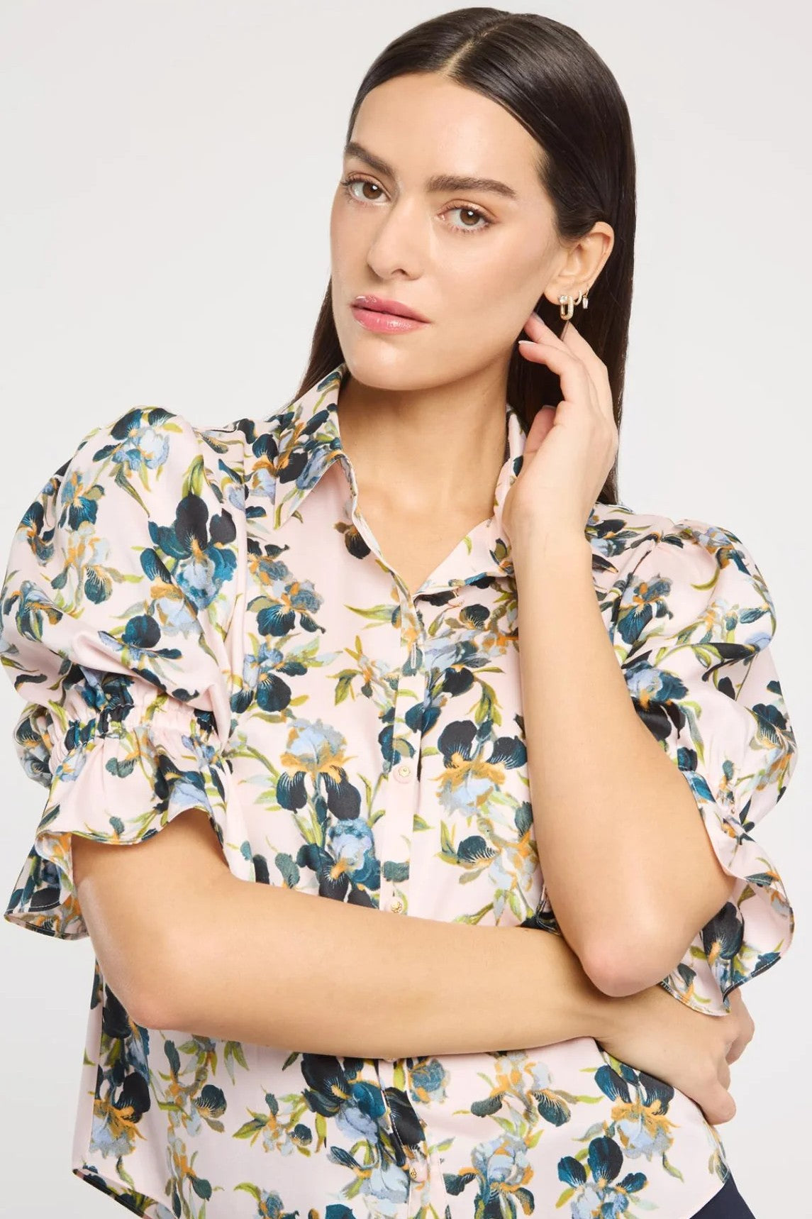 TRAILING IRIS FIONA TOP - Blouses - Sassanova