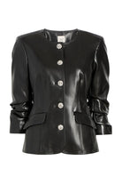 VEGAN LEATHER SCRUNCHED CHRIS JACKET-sassanova