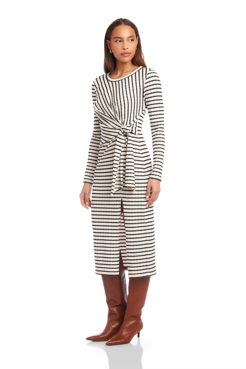 MADDIE LS MIDI DRESS - Dresses - Sassanova