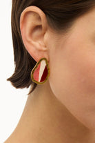ASHLEY LARGE STUD EARRING - Earrings - Sassanova