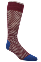 JAQUARD DOT SOCK WINE - Socks - Novaman