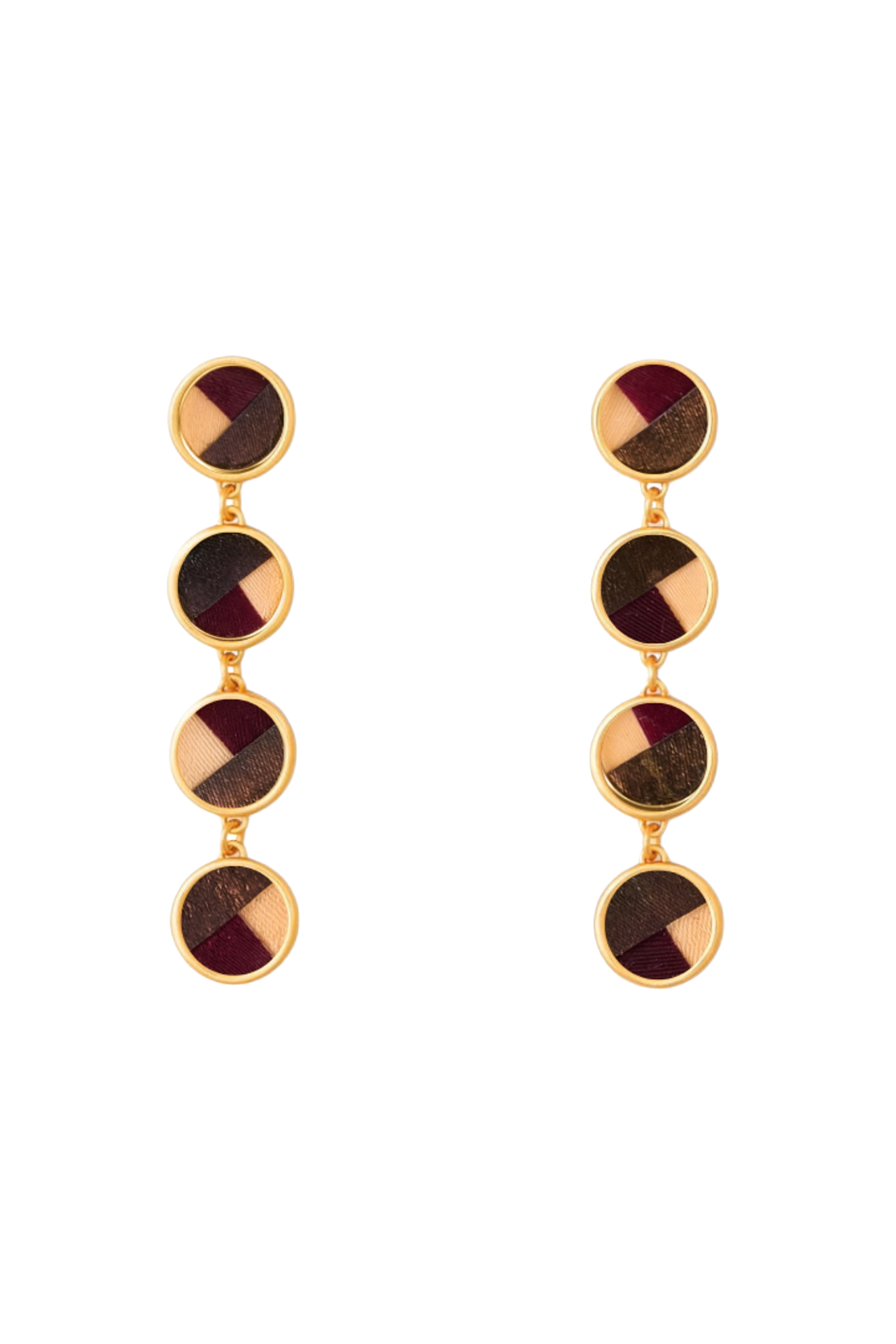 JENNA MULTI BEZEL DROP EARRING Sassanova