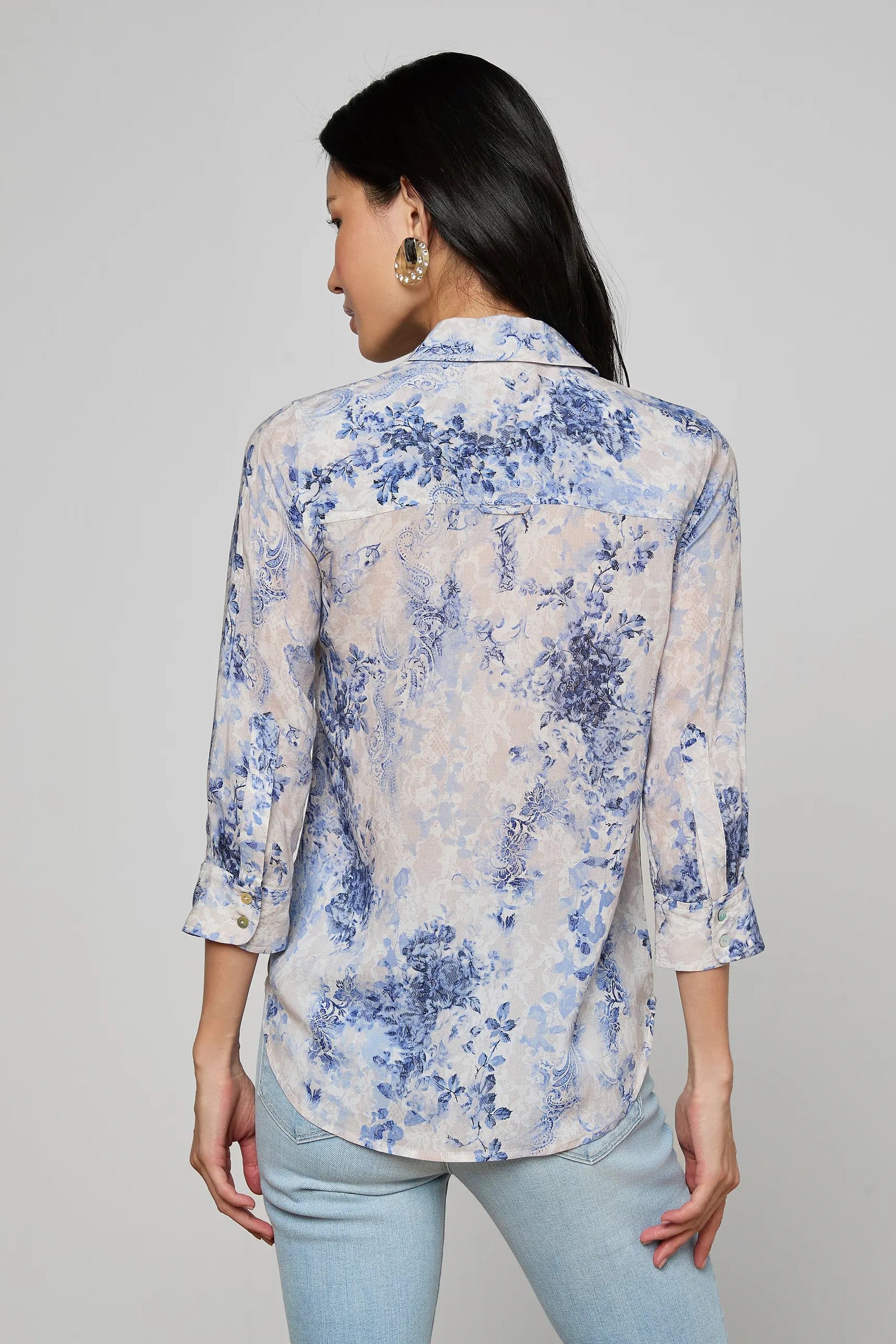 CAMILLE 3/4 SLEEVE BLOUSE - Blouses - Sassanova