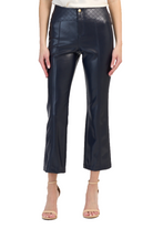VEGAN LEATHER QUILTED LOREN PANT - Pants - Sassanova