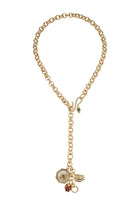 KYRA CHARM NECKLACE- GLD MULTI - Sassanova