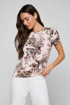 RESSI SHORT SLEEVE MULTI BUTTERFLY TEE - T-shirts - Sassanova