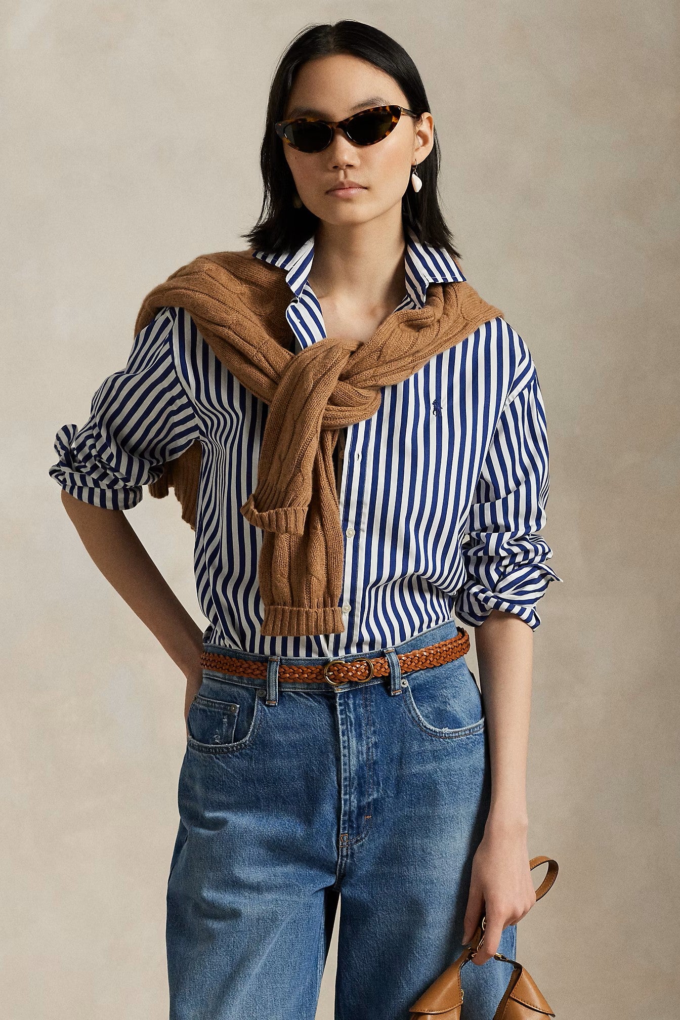 RAMSEY STRIPE BLOUSE - Blouses - Sassanova