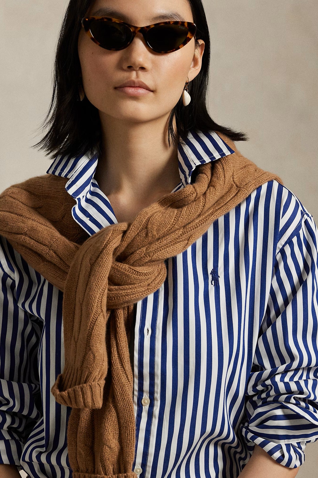RAMSEY STRIPE BLOUSE - Blouses - Sassanova