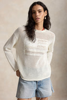TONAL FLAG LONG SLEEVE PULLOVER - Sweaters - Sassanova