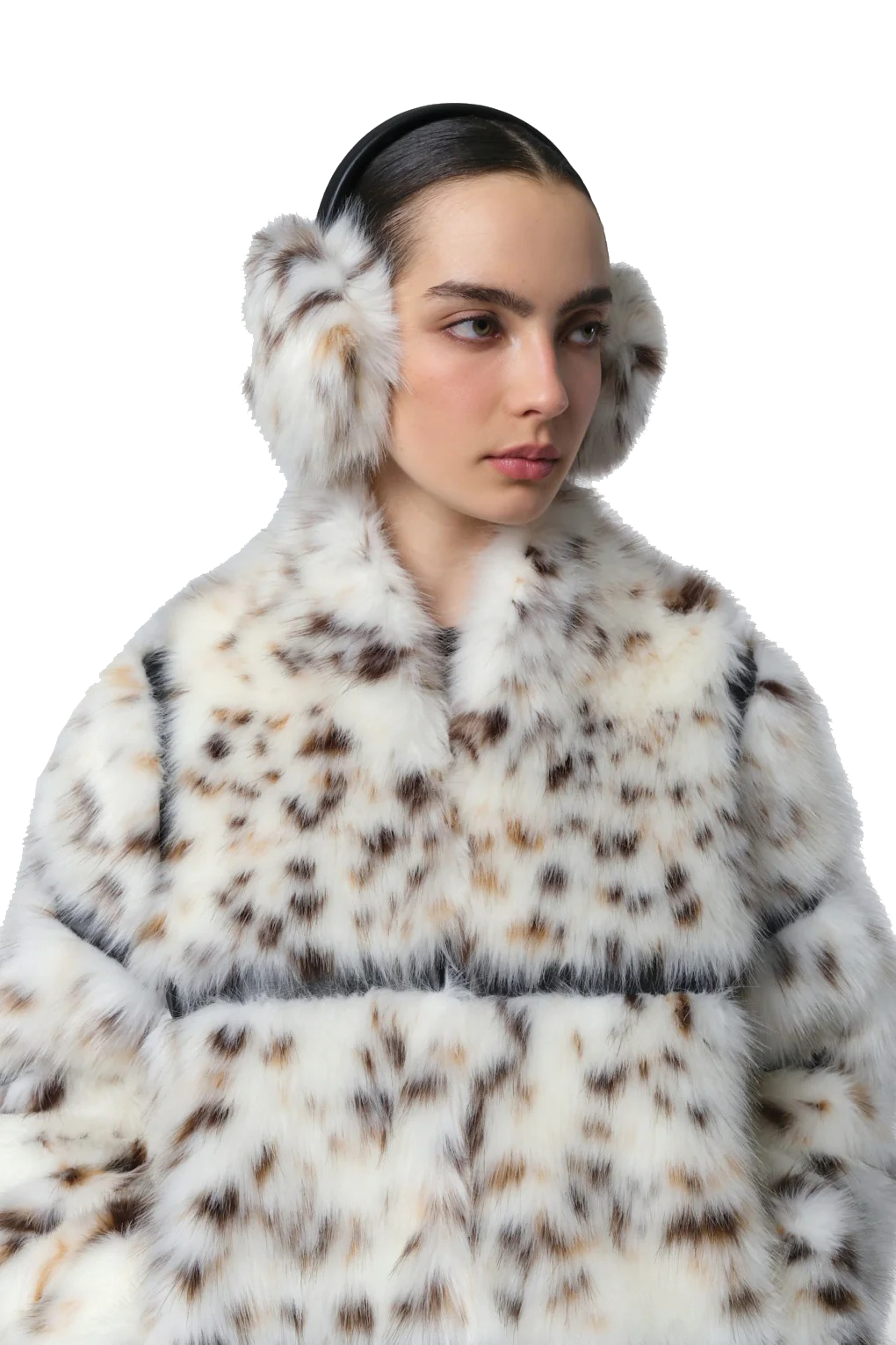 ESME SNOW LEOPARD EARMUFFS - Sassanova