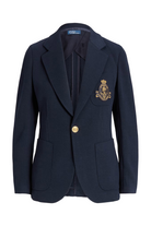 DOUBLE KNIT WOOL SINGLE BREASTED BLAZER - Jackets - Sassanova