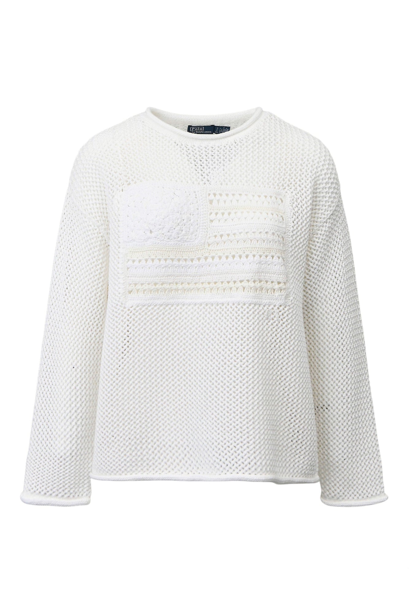 TONAL FLAG LONG SLEEVE PULLOVER - Sweaters - Sassanova