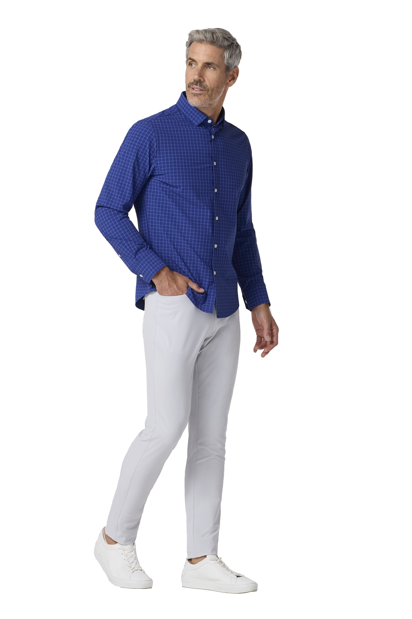 LEEWARD NO TUCK LS DRESS SHIRT - Woven Sport Shirts - Novaman