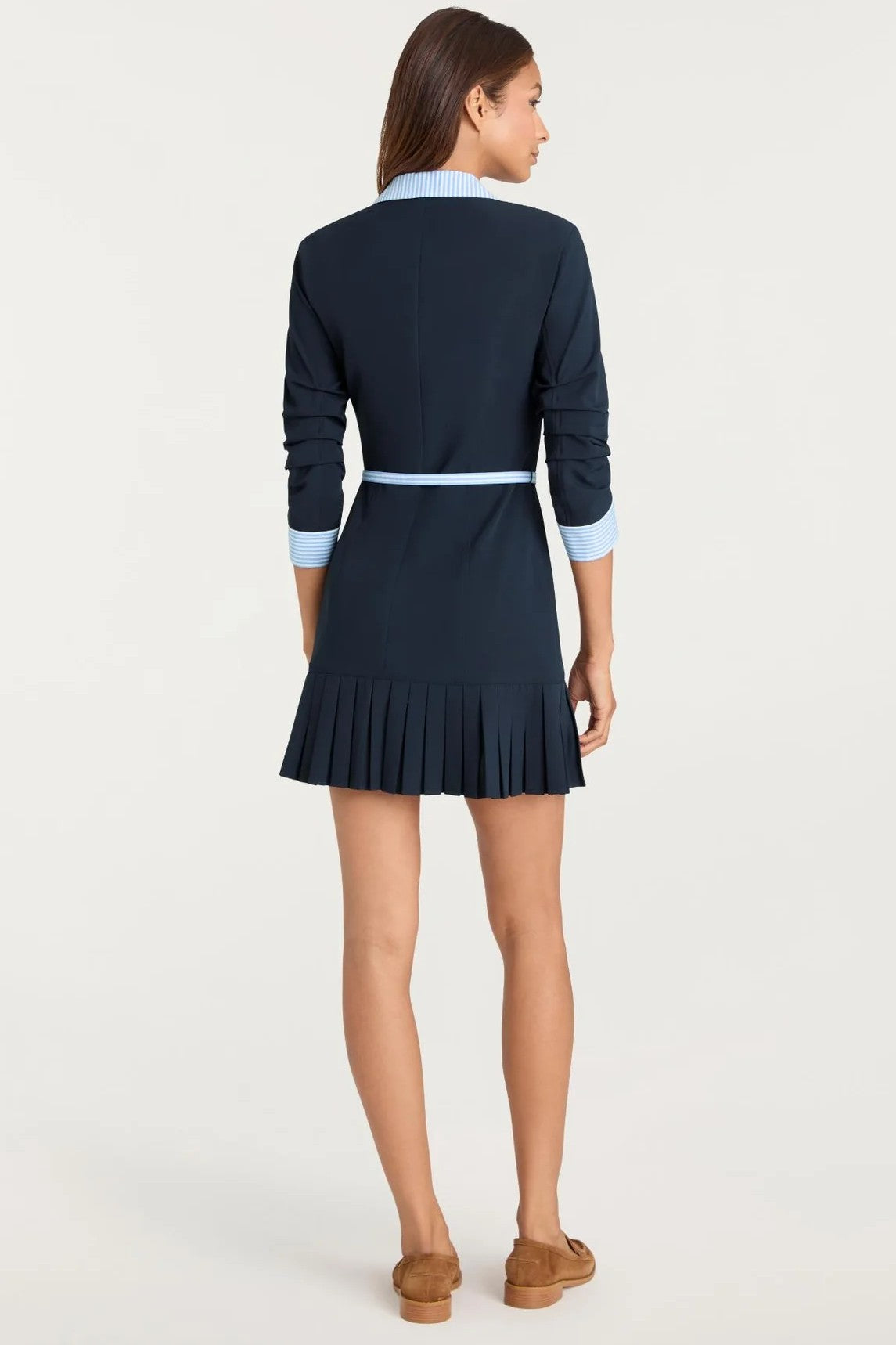 STRIPE SHIRTING LUCILLA DRESS - Dresses - Sassanova