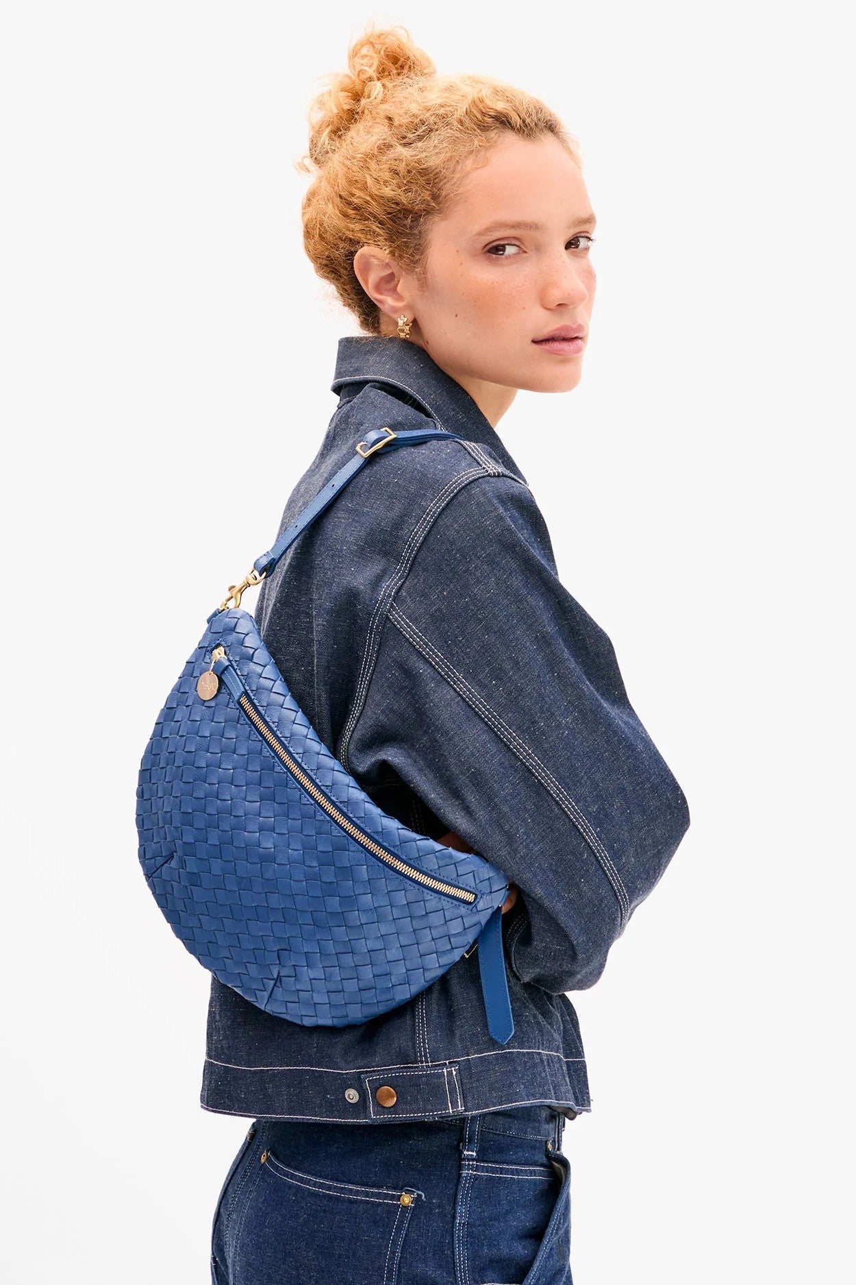 GRANDE FANNY MEDIUM WOVEN DIAGONAL - Handbags - Sassanova