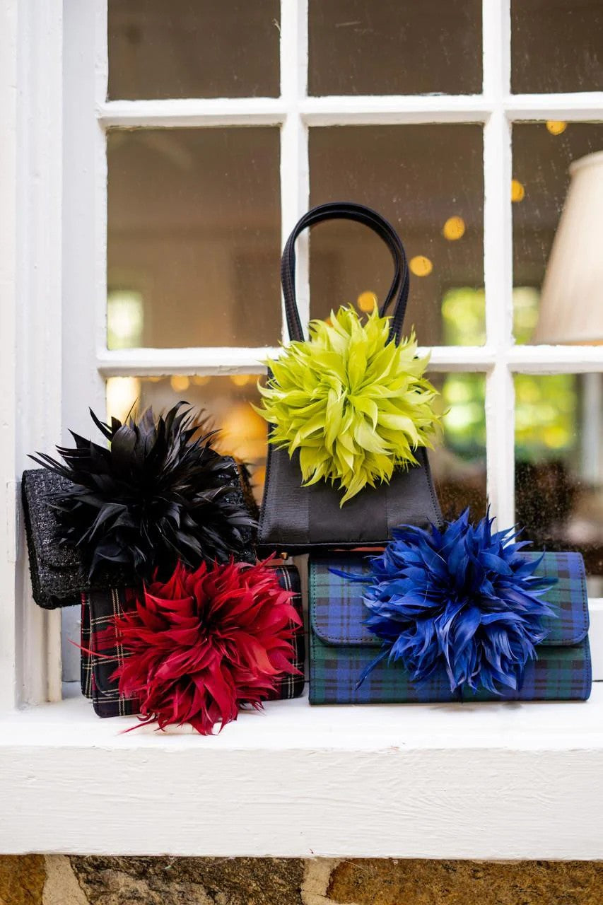 COCO FEATHER CLUTCH - Sassanova