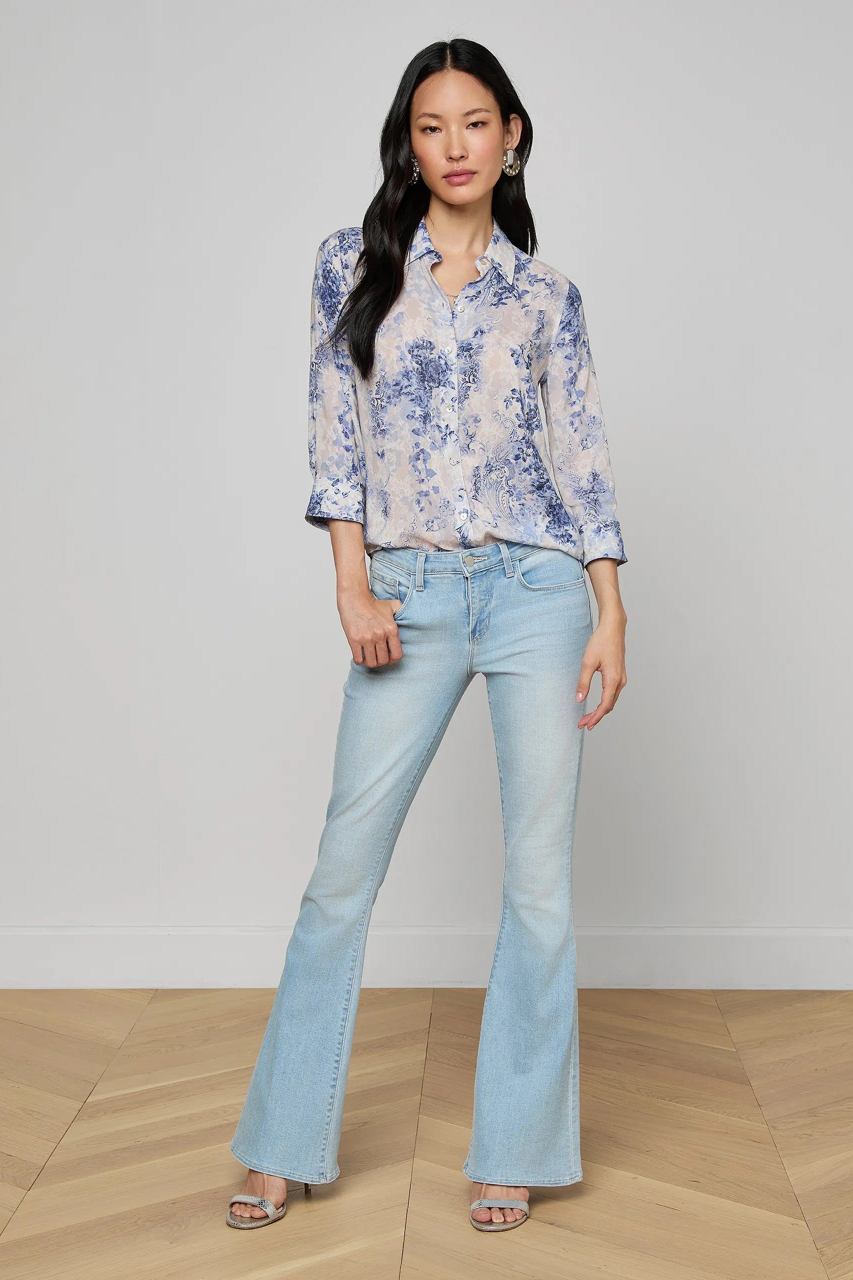 CAMILLE 3/4 SLEEVE BLOUSE - Blouses - Sassanova