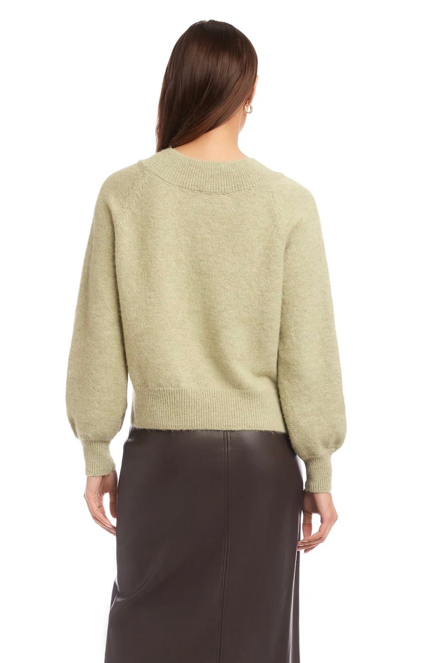 HEATHER V NECK SWEATER - Sweaters - Sassanova