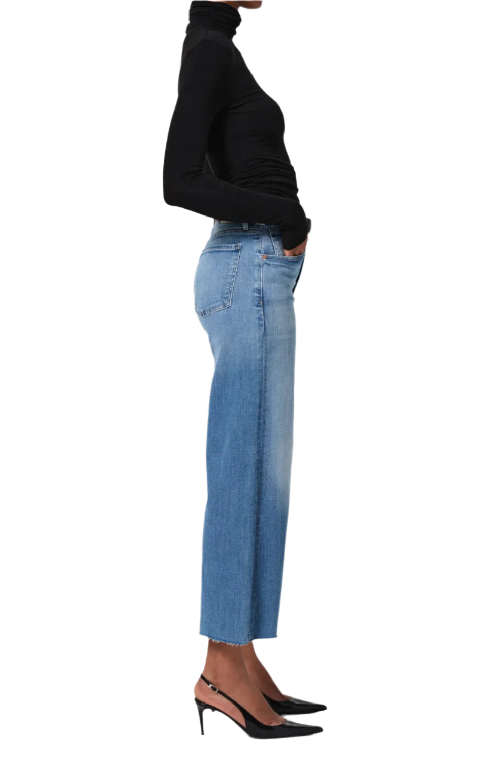 LYRA CROP WIDE LEG - Jeans - Sassanova