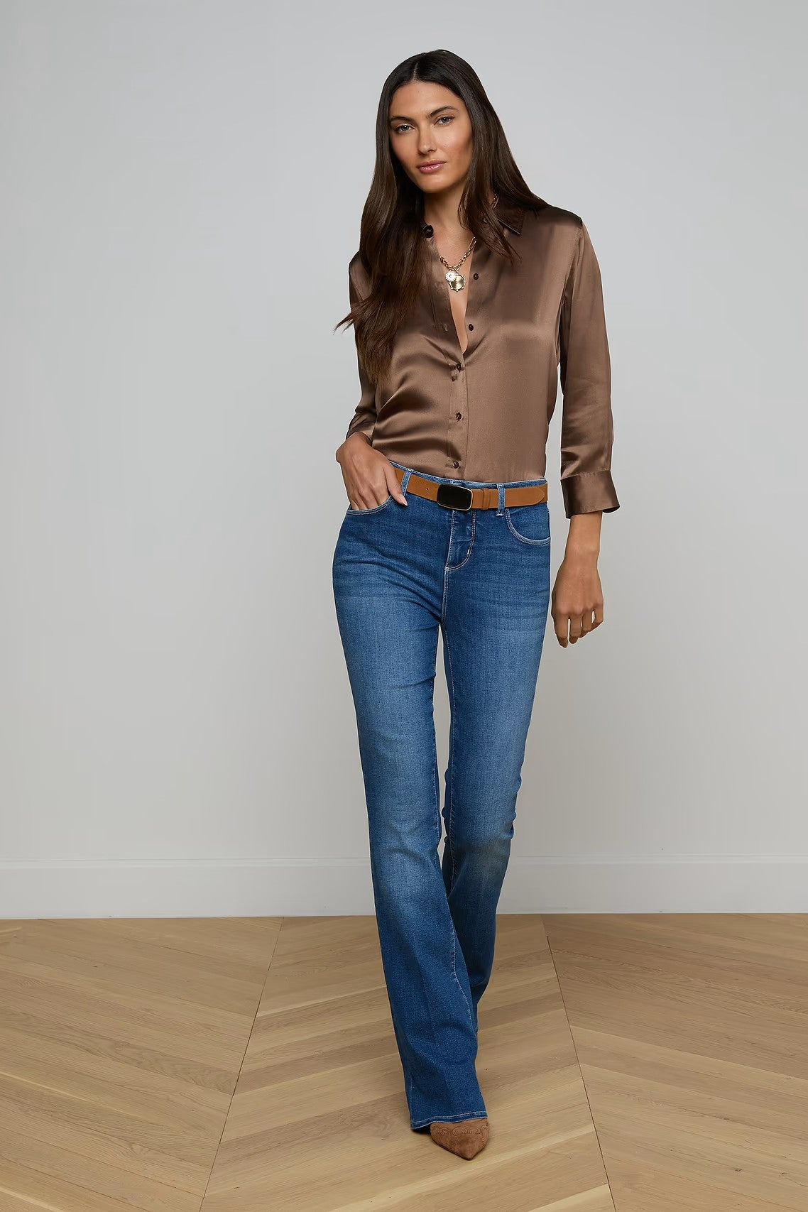 SELMA HIGH RISE SLEEK BABY BOOT - Jeans - Sassanova