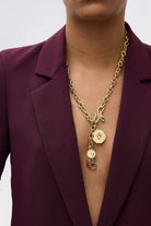 KYRA CHARM NECKLACE- GLD MULTI - Sassanova