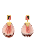MEGAN DROP BEZEL EARRING - Earrings - Sassanova