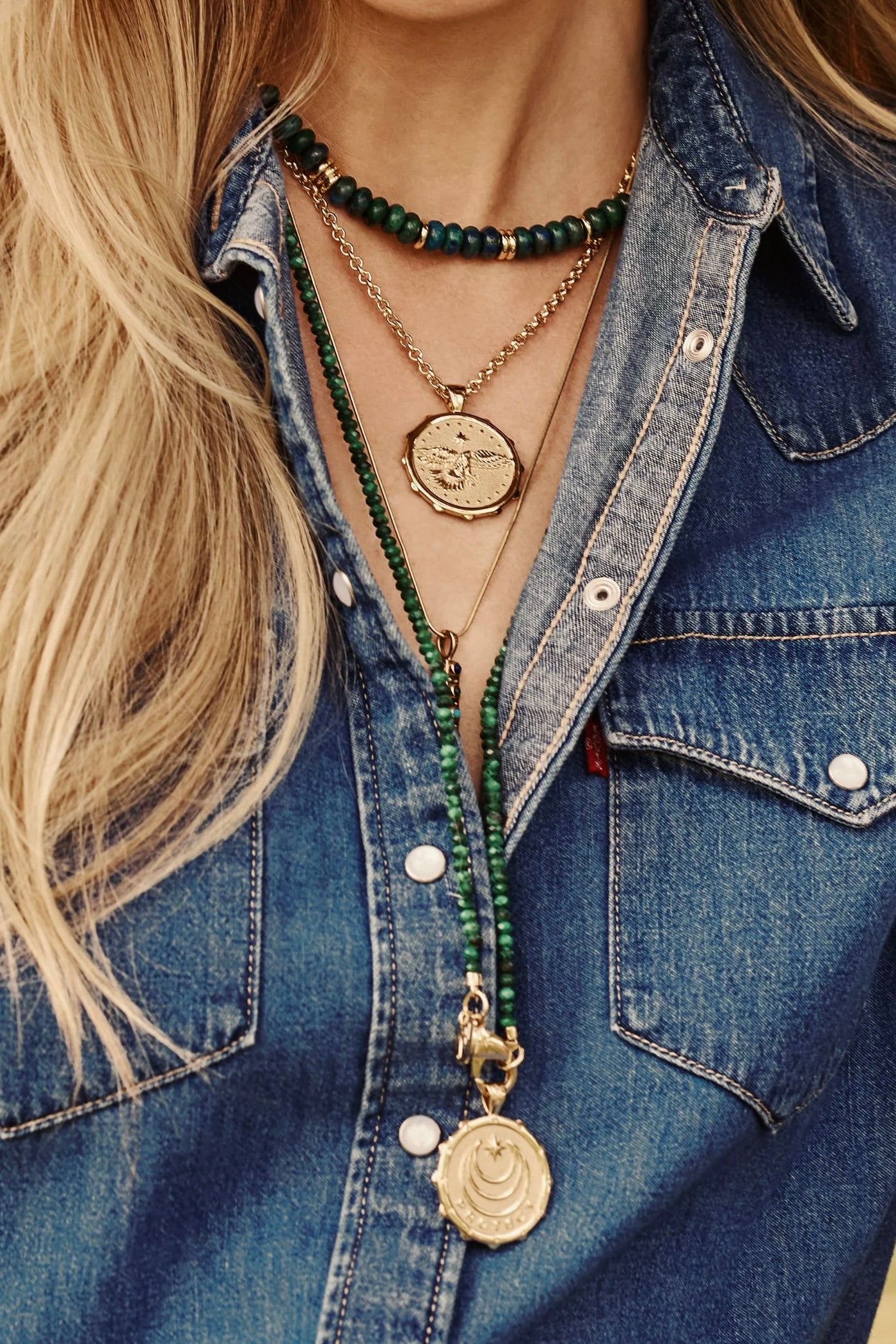 PROTECT EAGLE ORIGINAL NECKLACE- CLASSIC ROLO CHAIN
sassanova