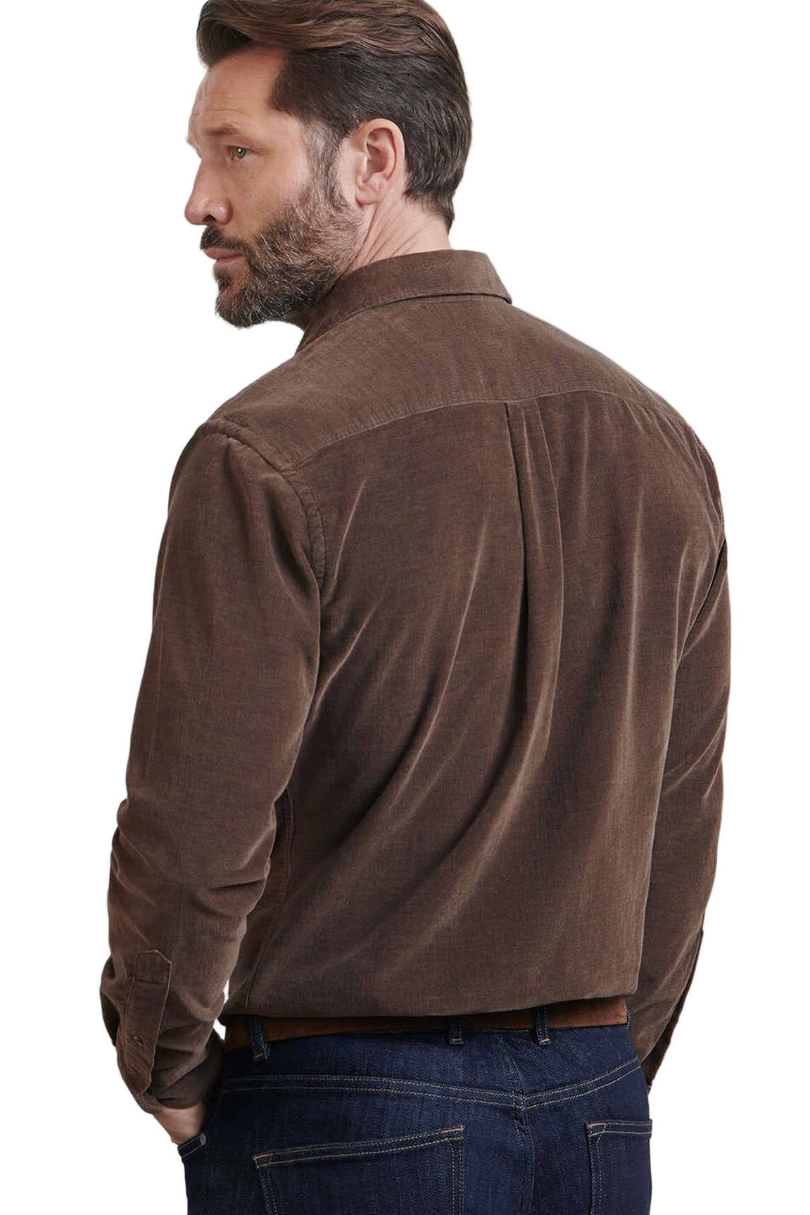 ASPEN COTTON CASHMERE  CORDUROY SPORT SHIRT - Long Sleeved Shirts - Novaman