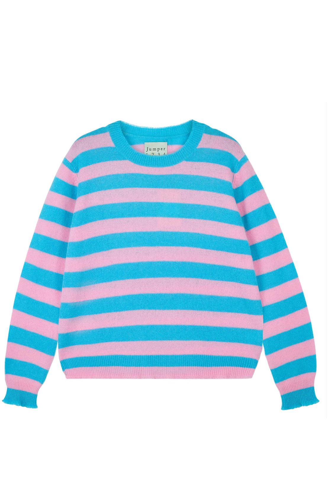 STRIPE DISTRESSED CREW - sassanova